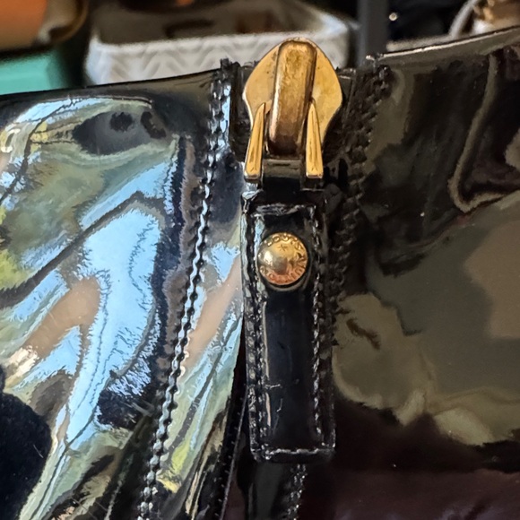 Louis Vuitton Black Patent Leather Heeled Booties Peep Toe 4” - Picture 6 of 16